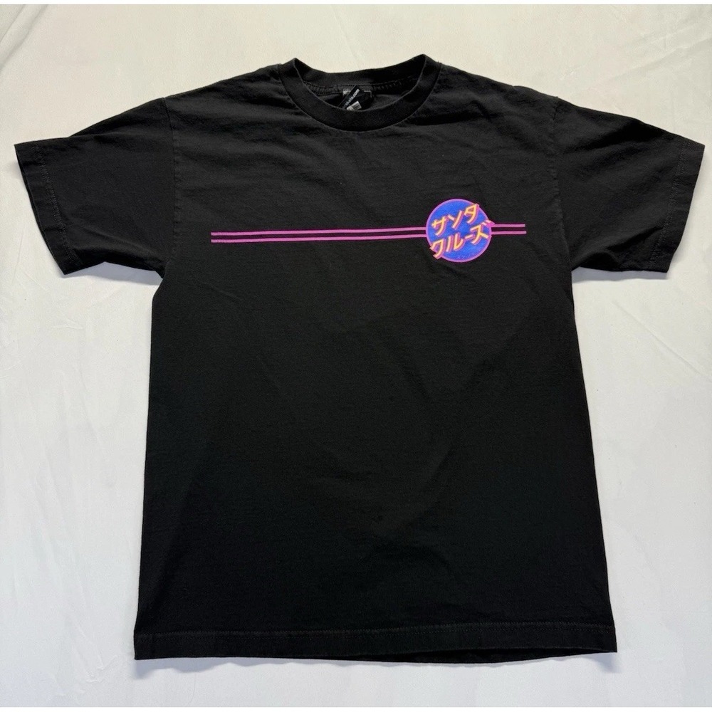 Santa Cruz Skateboards Skate Medium TShirt black Retro Logo Japanese graphic